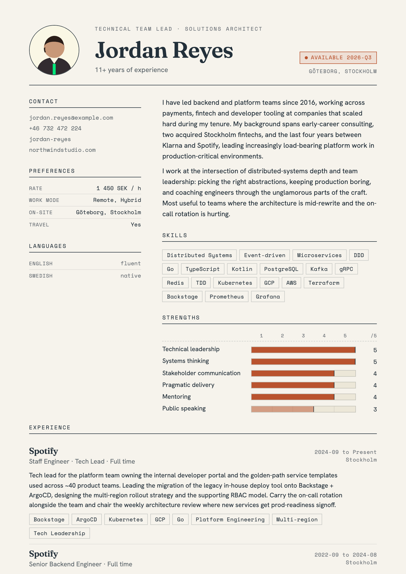 Resumora sample